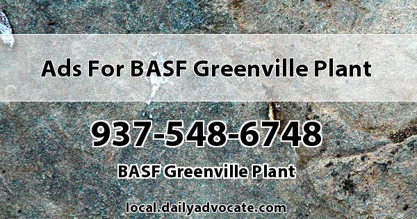 Ads for BASF Greenville Plant